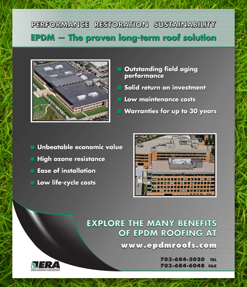 Advertisement for EPDM Roofing Association (ERA)